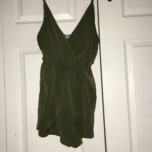 Tobi Army Green Romper